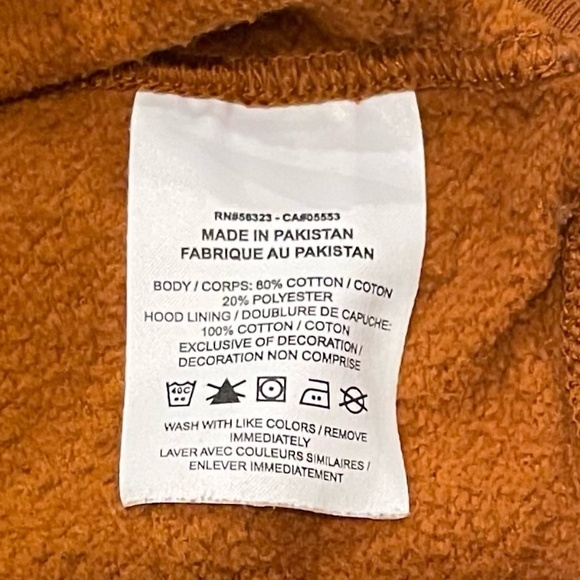 Nike Rust Hooded Sweatshirt Men’s Size M - Picture 5 of 6